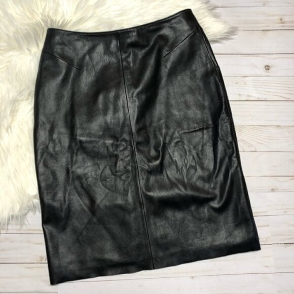 Wilsons Leather Pelle Studio Leather Pencil Skirt - Picture 1 of 4